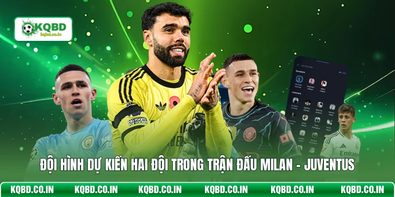 Đội hình dự kiến hai đội trong trận đấu Milan - Juventus