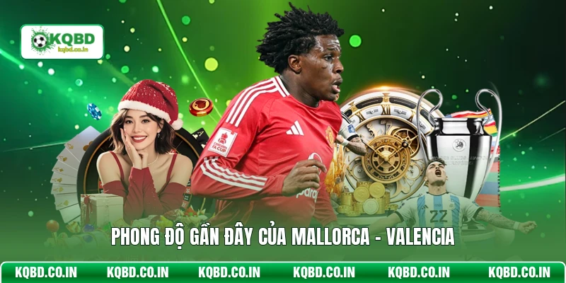 Phong độ gần đây của Mallorca - Valencia
