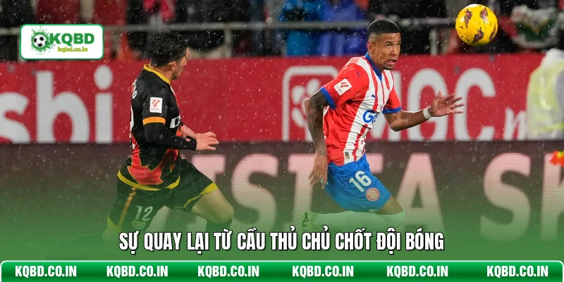 Sự quay lại từ cầu thủ chủ chốt đội bóng