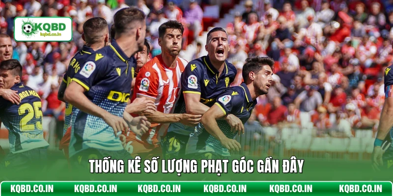 Thống kê số lượng phạt góc gần đây