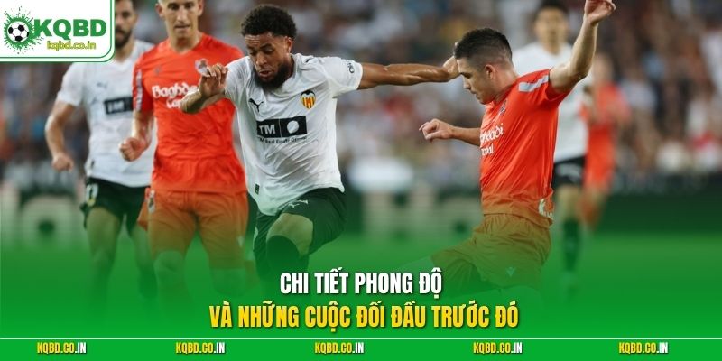 Chi tiết phong độ và những cuộc đối đầu trước đó
